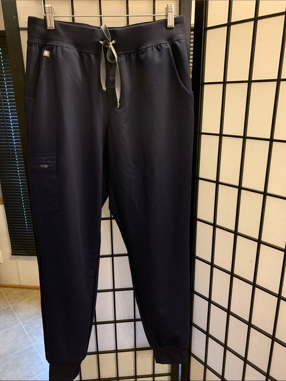 Figs Navy Drawstring Jogger Pants  Size S